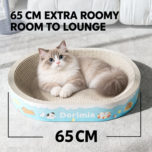 Dorimia 65 cm cat scratcher bed with English size headline